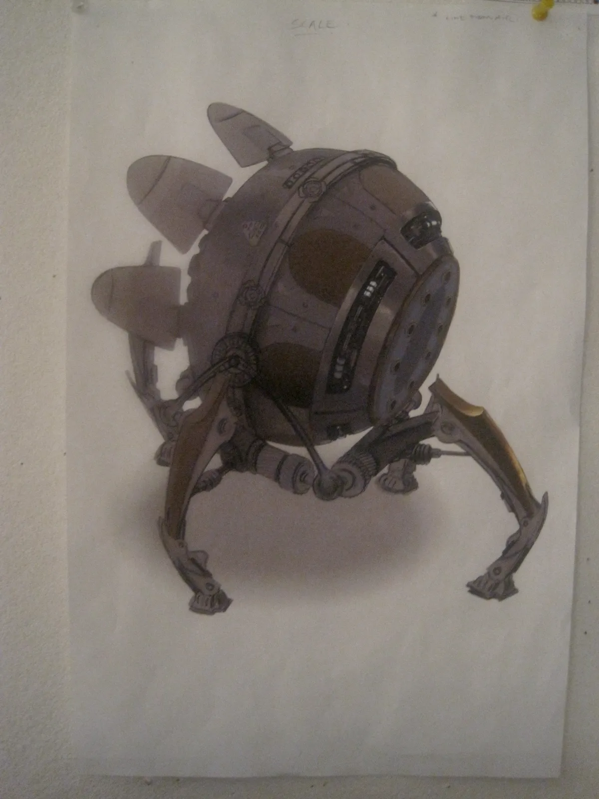 Repair drone - Stargate Universe Concept design by James Robbins #Stargate #SGU #StargateUniverse #ConceptArt