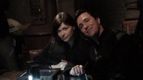Behind the scenes on #Stargate #StargateAtlantis #Atlantis #SGA Episode 507 "Whispers" @Nikki_deboer and…