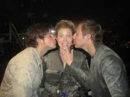 One of my favorite BTS photos from #StargateUniverse @DavidBlue @AlainaHuffman @mikedopud #Stargate #SGU