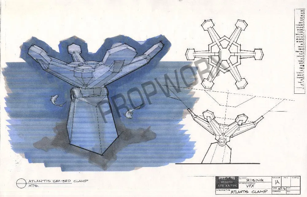 #Stargate Concept Art 24 of 350! Atlantis Seabed Clamps - "Rising" #SG1 #SGA #SGU #StargateSG1 #StargateAtlantis…