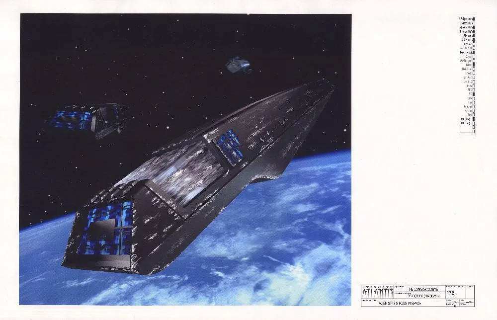 #Stargate Concept Art 38 of 350! Alien stasis pods in space (The Long Goodbye) by Production Designer James Robbins…