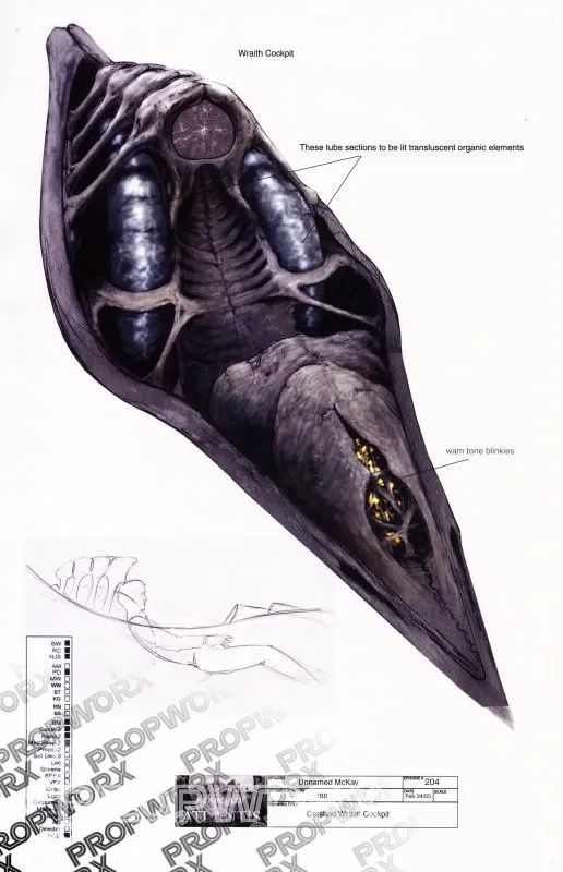 #Stargate Concept Art 40 of 350! Crashed w raith cockpit (Duet, originally titled Out Of Mind) by Production Designer…