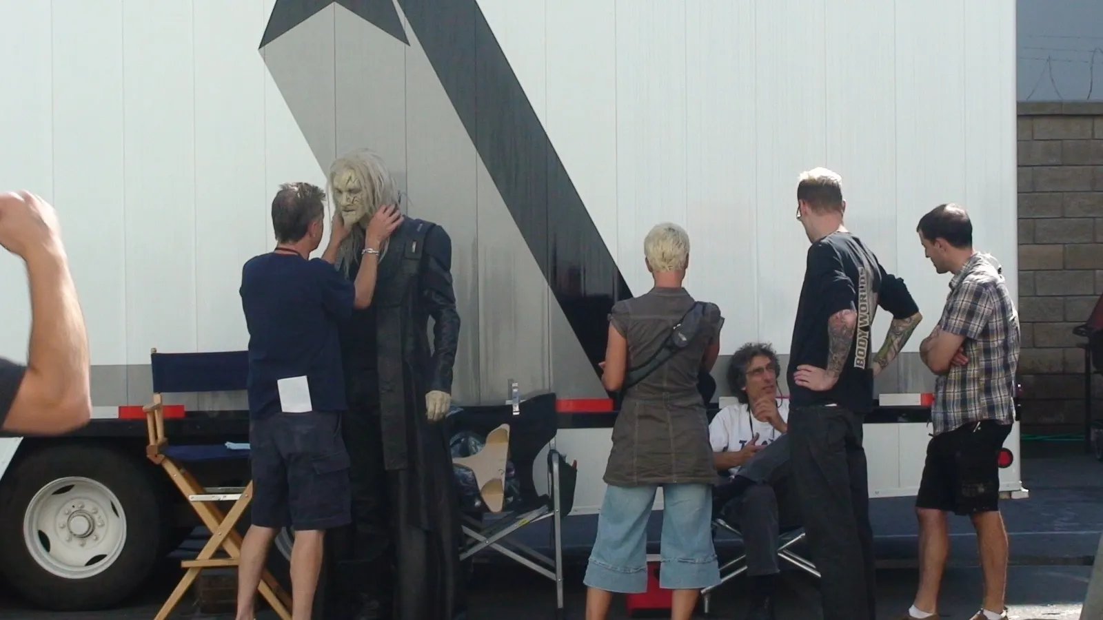 Behind the scenes on #StargateAtlantis with @CHeyerdahl #Stargate #SGA #Atlantis