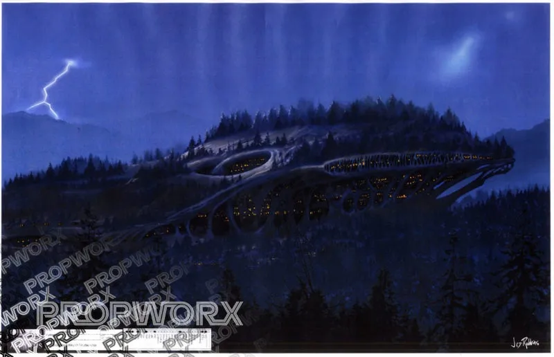 #Stargate Concept Art 42 of 350! Long dormant wraith hive ship by Production Designer James Robbins #SG1 #SGA #SGU…