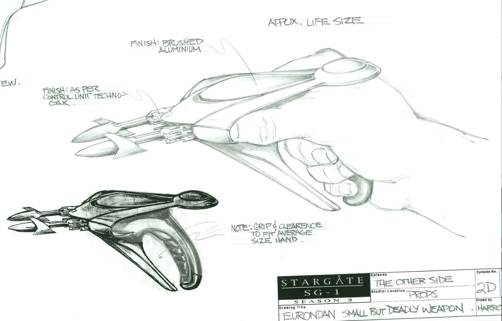 #StargateSG1 concept art - Eurondan small but deadly weapon (The Other Side) - by James Robbins #Stargate #SG1