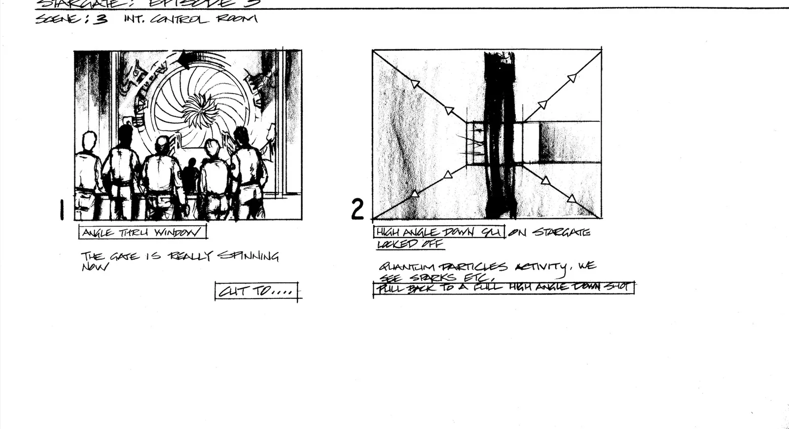 #StargateSG1 season 1 concept art - The Gate! Production Designer Richard Hudolin Art Director Bridget McGuire