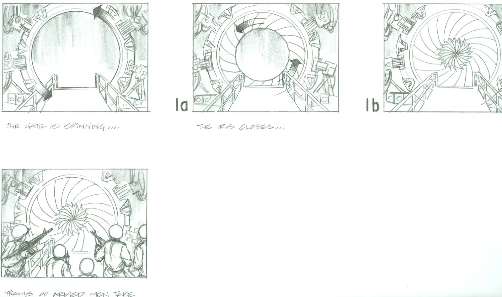 #StargateSG1 season 1 concept art - The Gate! Production Designer Richard Hudolin Art Director Bridget McGuire