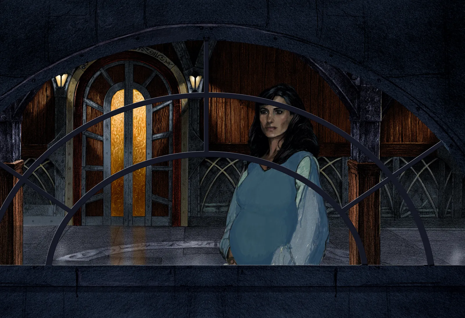#StargateSG1 - Camelot Vala on the Ori ship (Concept Art by James Robbins) #Stargate #SG1