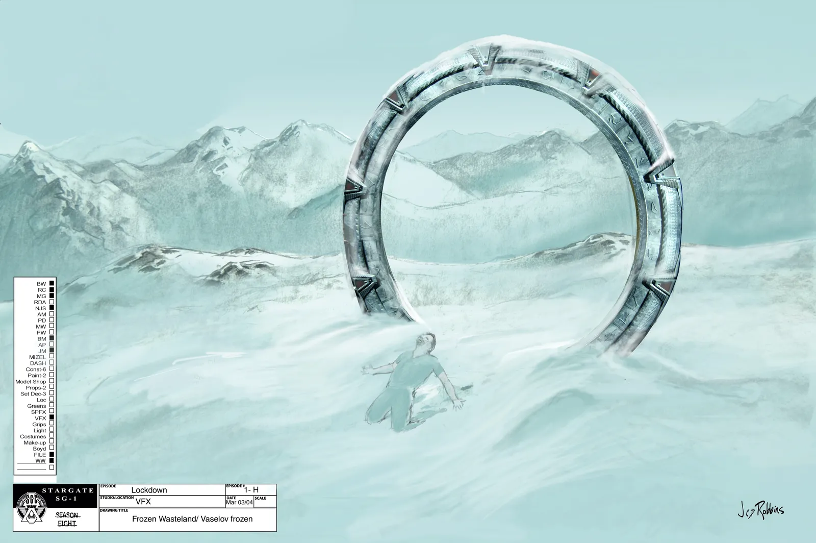 Stargate: SG-1 - "Lockdown" concept art by James Robbins #TimeForStargate @PrimeVideo