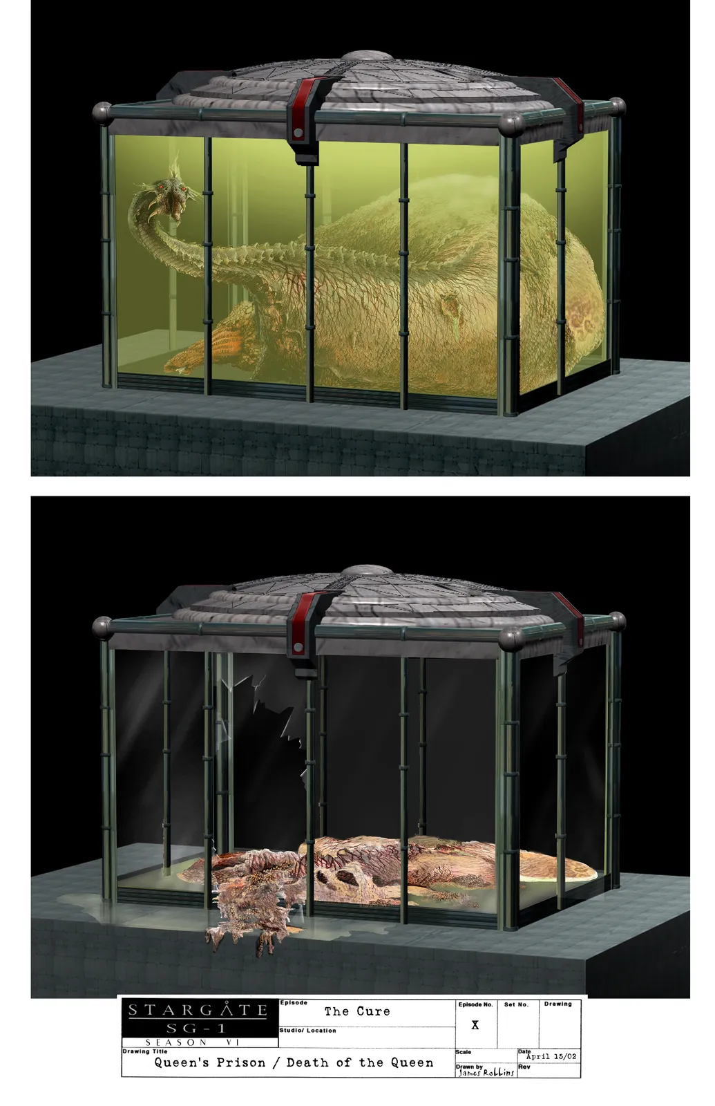 Stargate: SG-1 - "The Cure" concept art by James Robbins The Queen Has Seen Better Days #TimeForStargate @Netflix