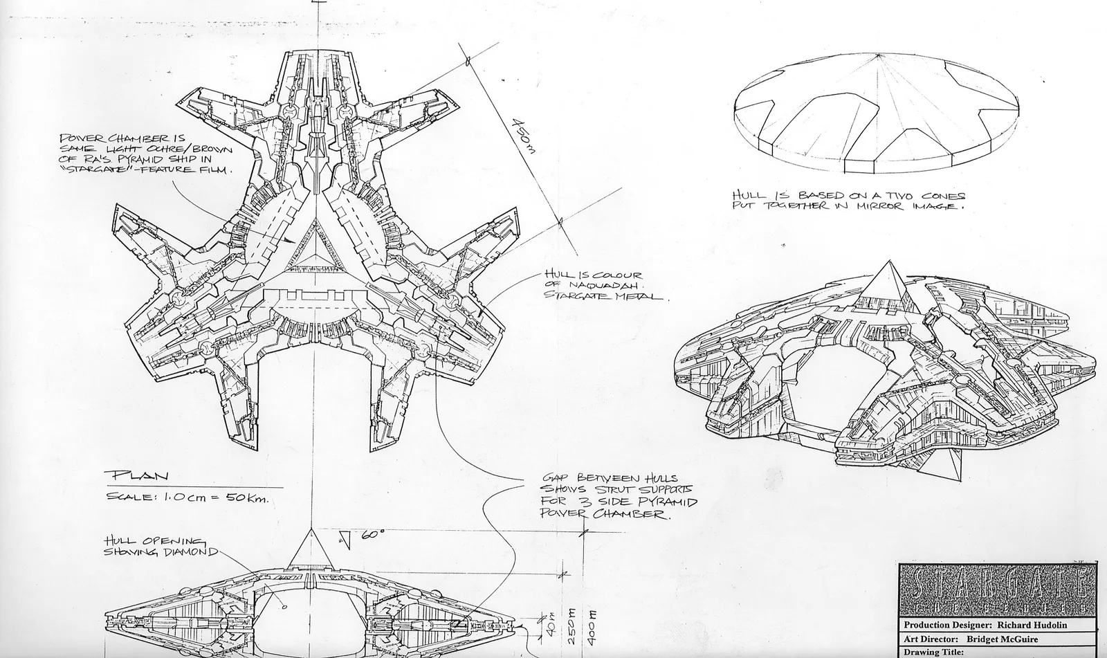 Goa'uld mother ship - concept art Production Designer Richard Hudolin Art Director Bridget McGuire #Stargate #SG1…