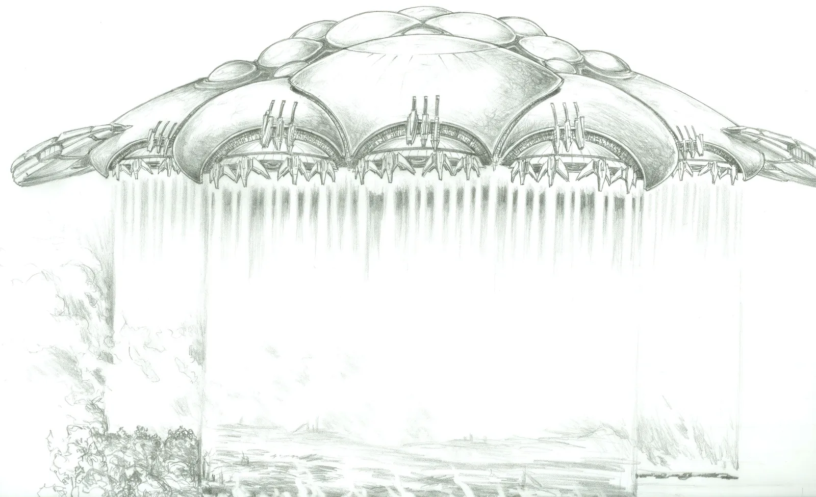 Concept art for the very first script we wrote for #Stargate - "Scorched Earth". Although the pictured (Gadmeer) alien…