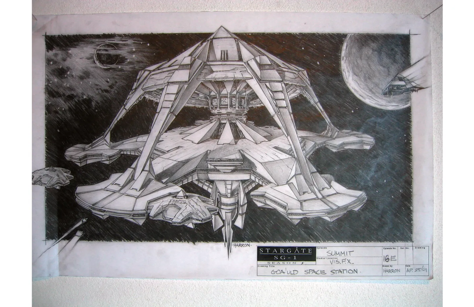 Goa'uld Space Station ("Summit") - Concept Art #Stargate #SG1