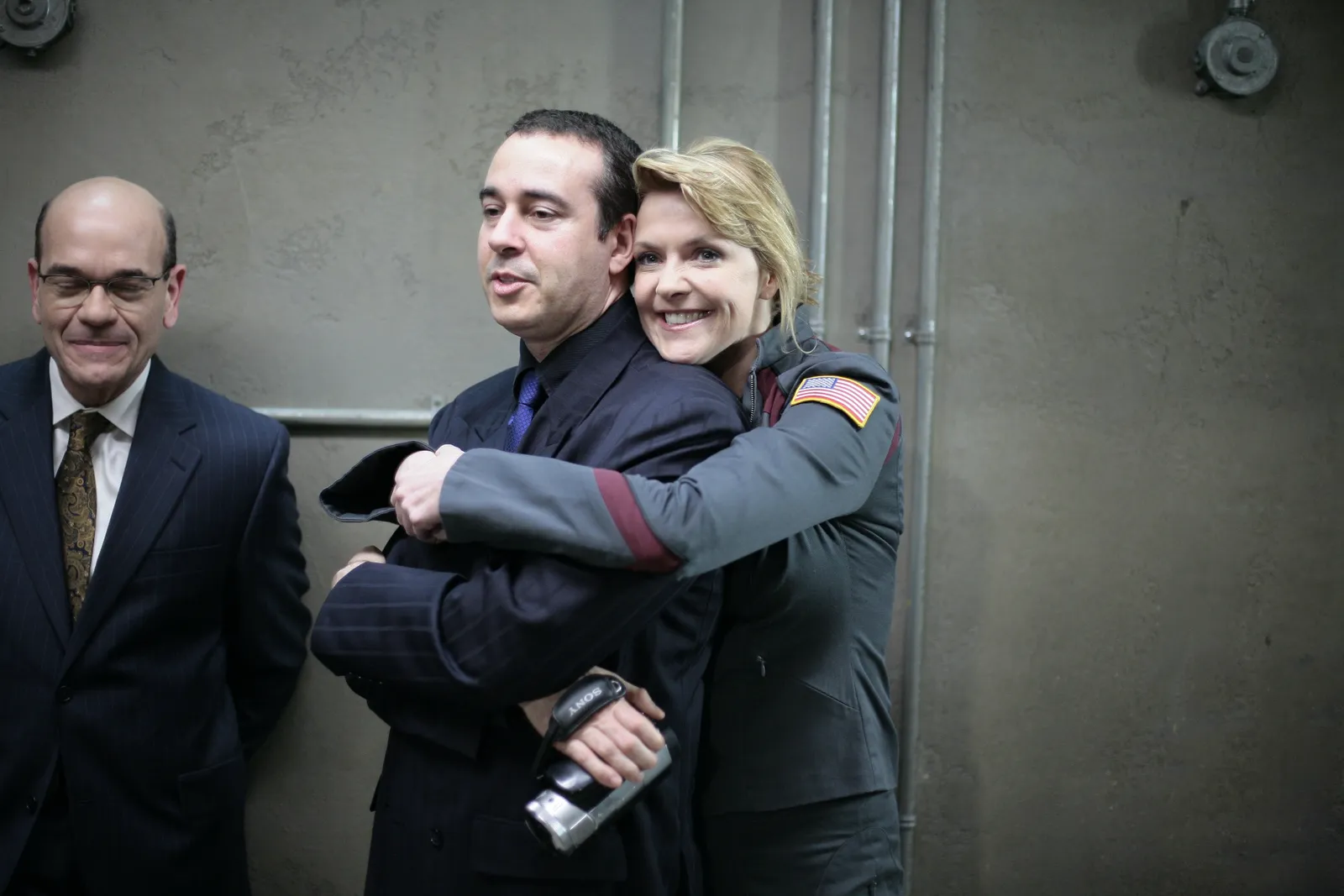 Behind the scenes on #Stargate Me and a couple of my favorite people - @RobertPicardo and @amandatapping