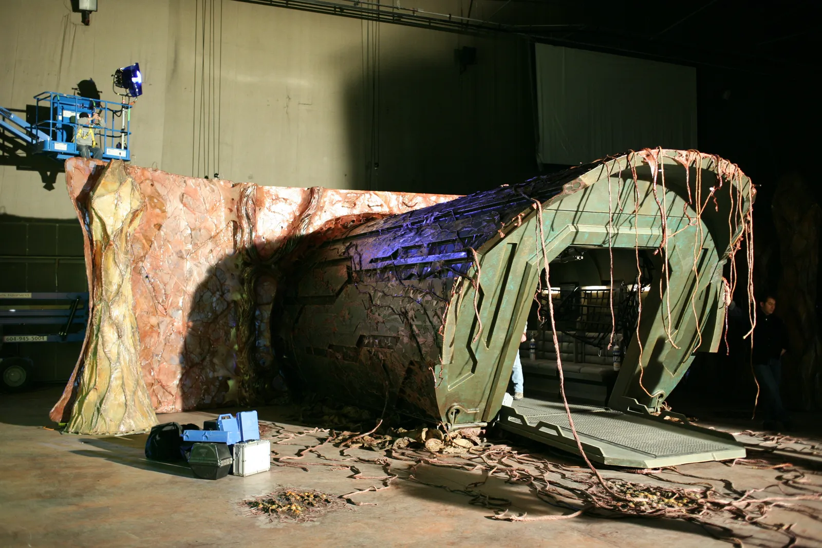 Behind the scenes on #StargateAtlantis "The Seed" The puddle jumper #Stargate #Atlantis #SGA #SciFi #ScienceFiction