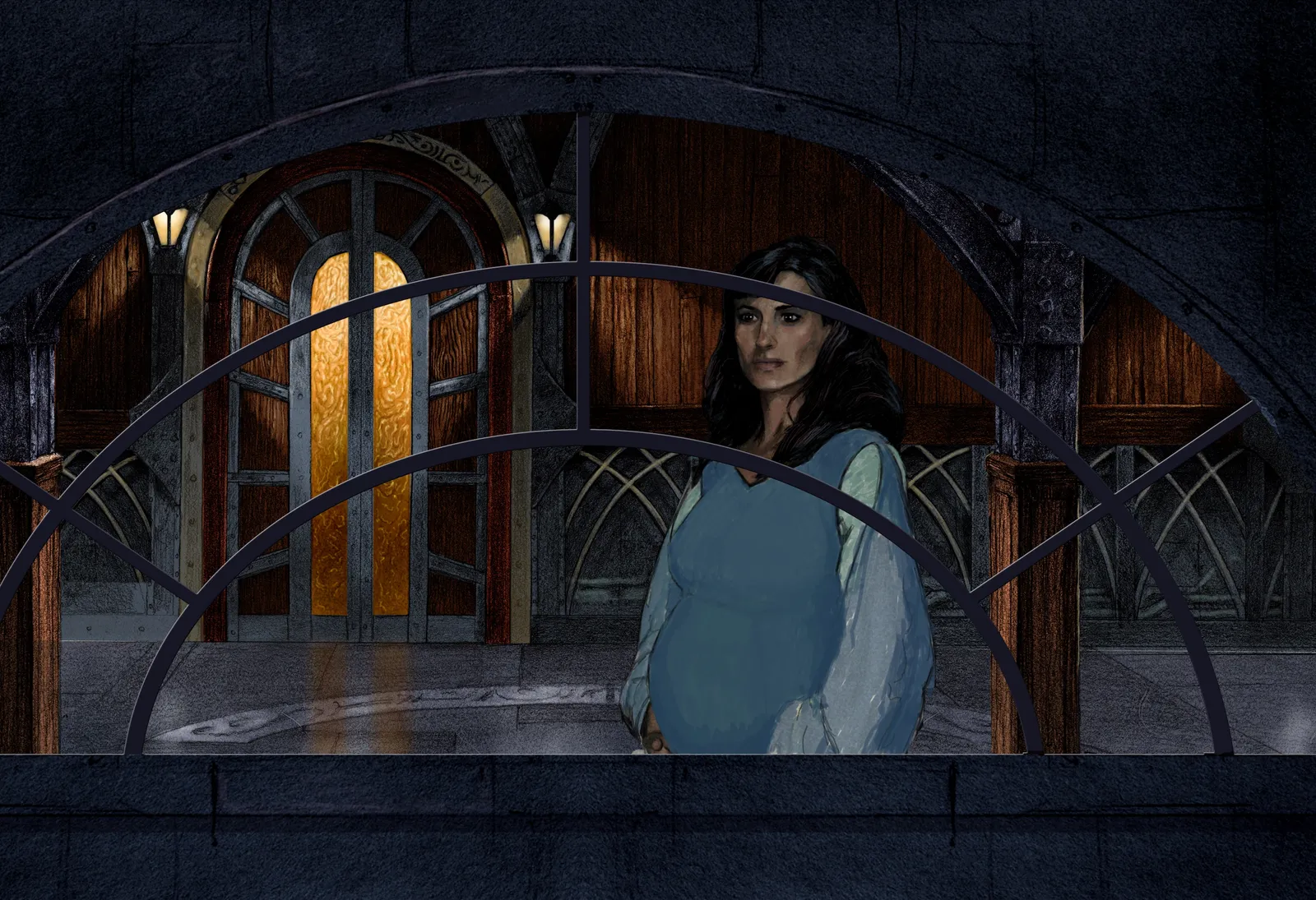 Vala on the Ori ship ("Camelot") - concept art by James Robbins #Stargate #SG1 #StargateSG1
