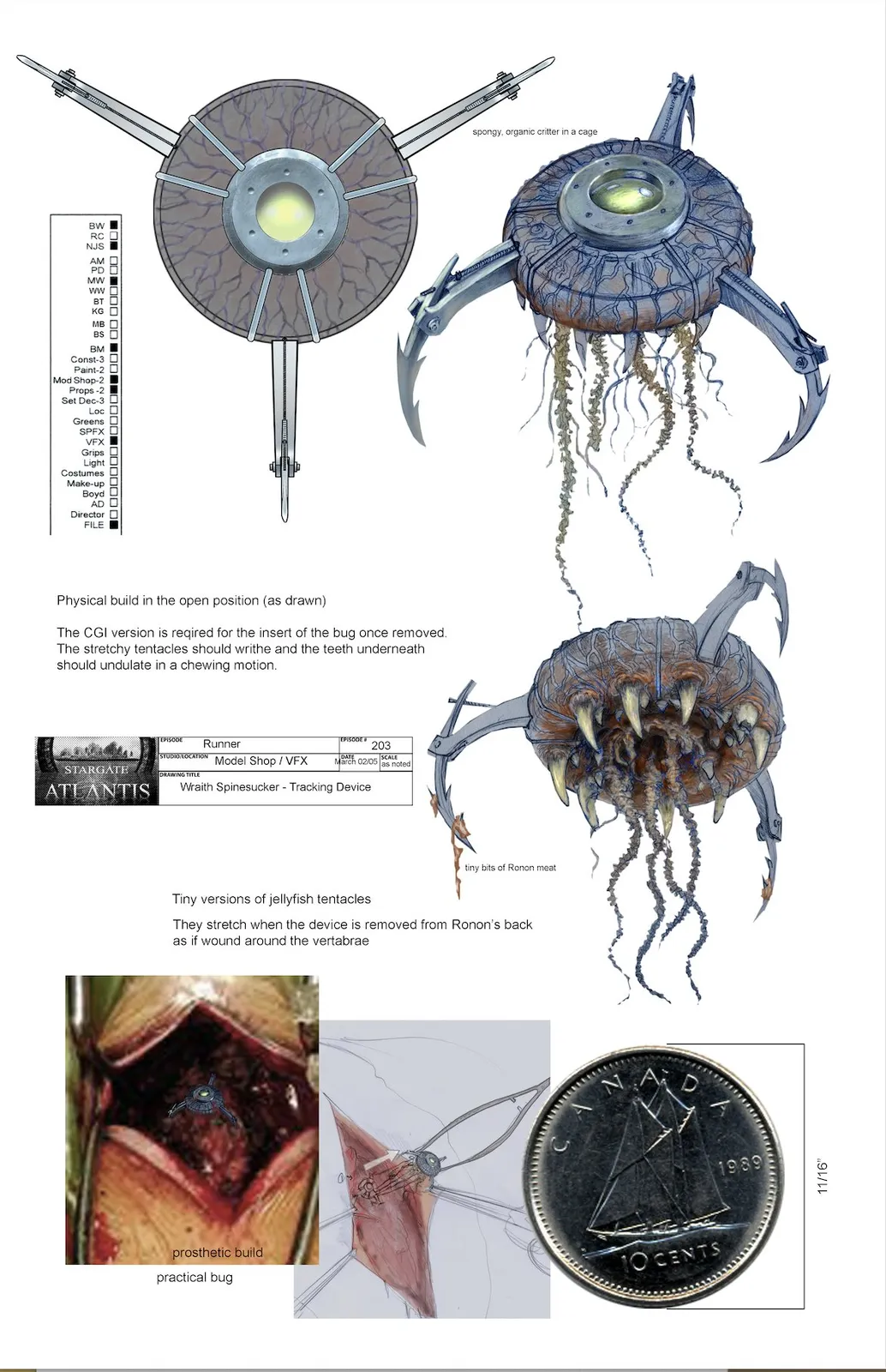 Wraith tracking device - concept art by James Robbins #Stargate #Atlantis #StargateAtlantis #SGA