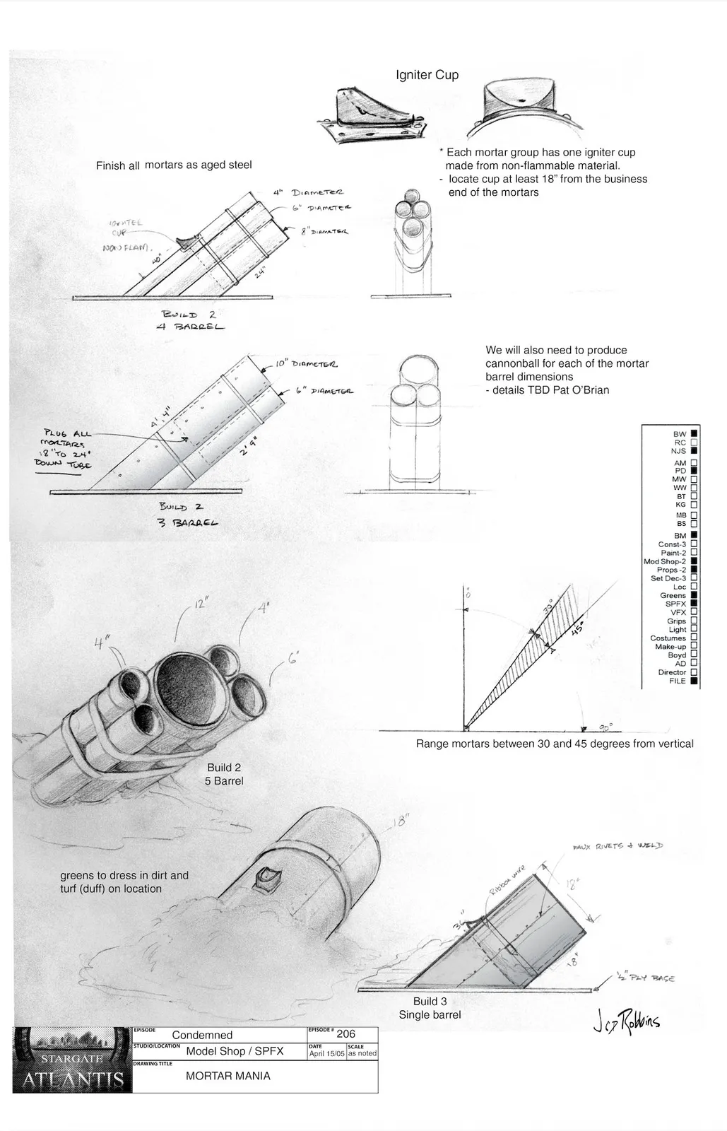 Mortar Mania concept art by James Robbins #Stargate #Atlantis #StargateAtlantis #SGA