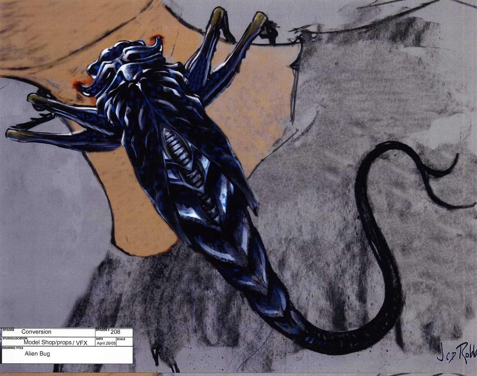 #Stargate #Atlantis "38 Minutes" - Iratus Bug concept art by James Robbins
