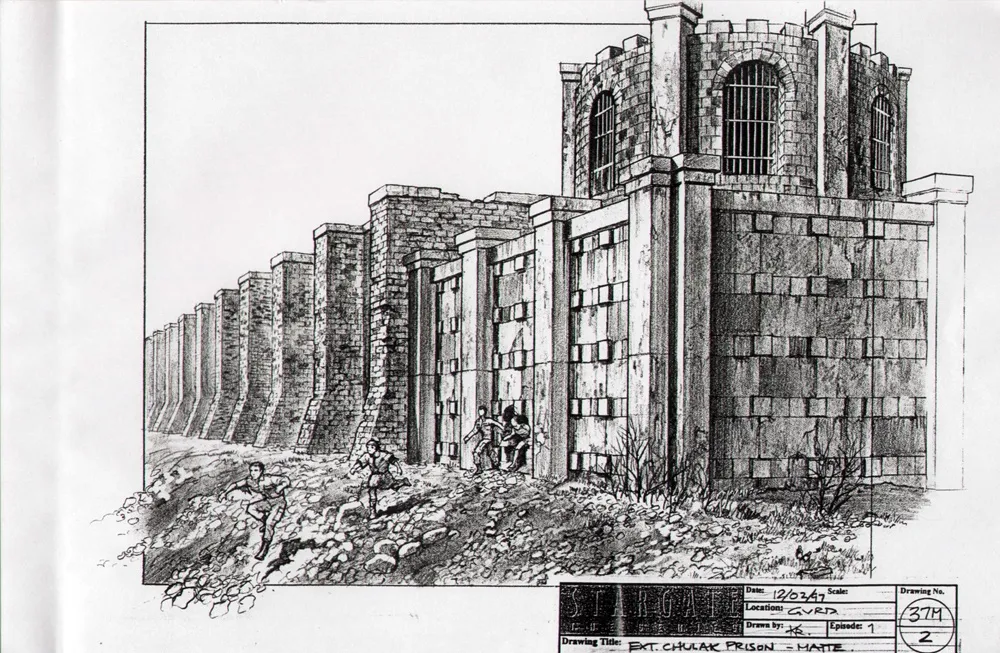 #Stargate #SG1 "Children of the Gods" - Chulak prison concept art