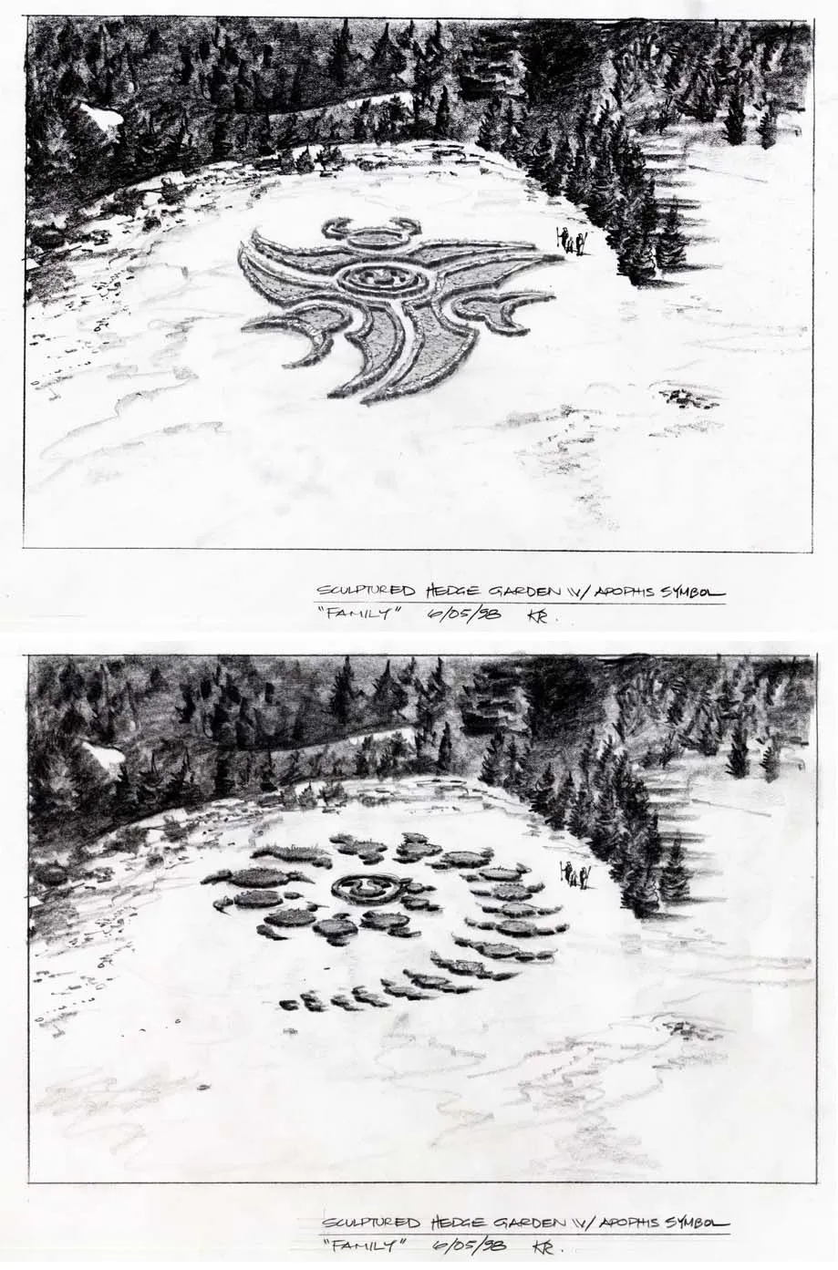 #Stargate #SG1 "Family" - Jaffa topiary concept art
