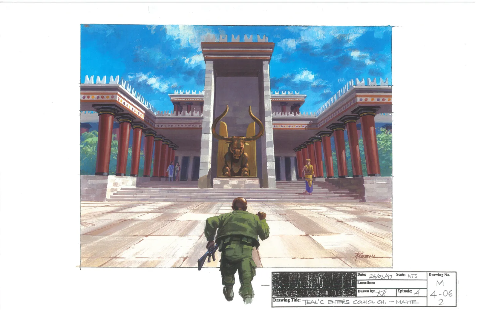 #Stargate #SG1 "The Broca Divide" - Teal'c enters council concept art