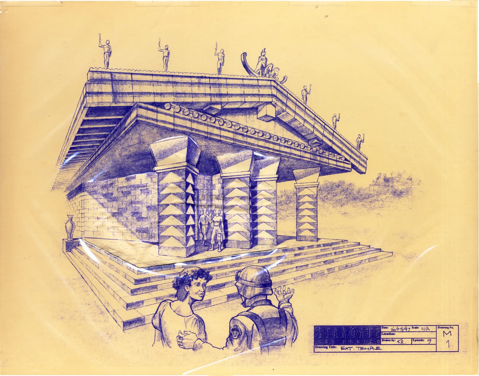 #Stargate #SG1 "The Broca Divide" - Exterior Temple concept art