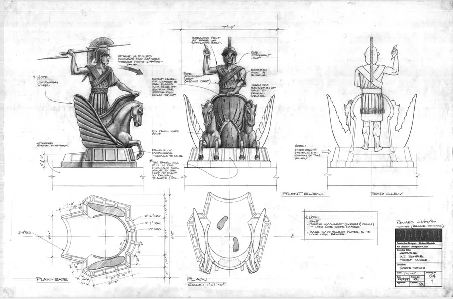 #Stargate #SG1 "Brief Candle" - statues concept art