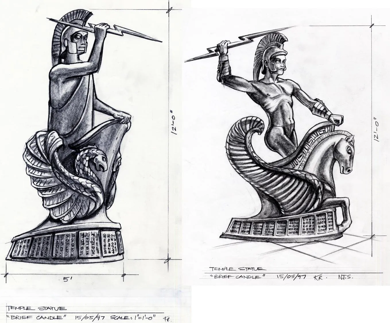 #Stargate #SG1 "Brief Candle" - statues concept art