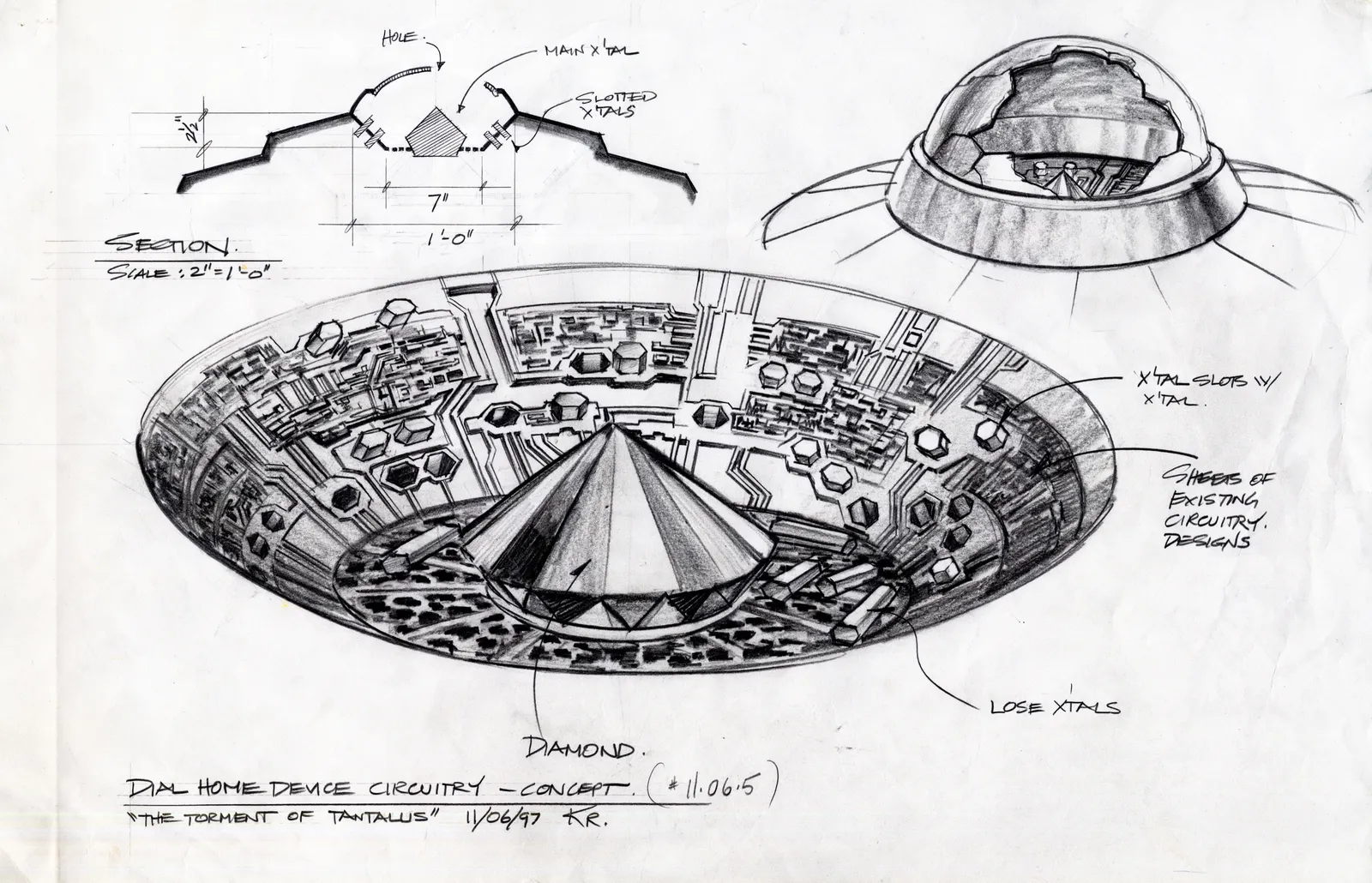 Ring Activator concept art - "The Torment of Tantalus" #Stargate #SG1