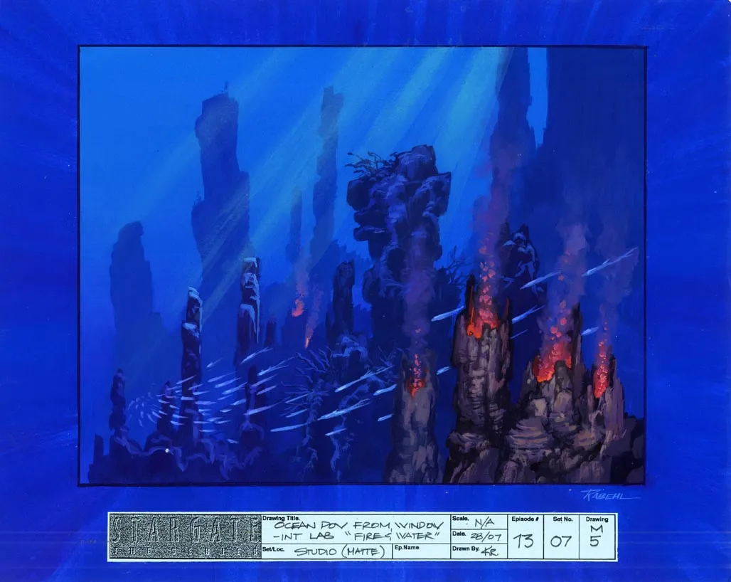 #Stargate #SG1 "Fire and Water" - Underwater view concept art