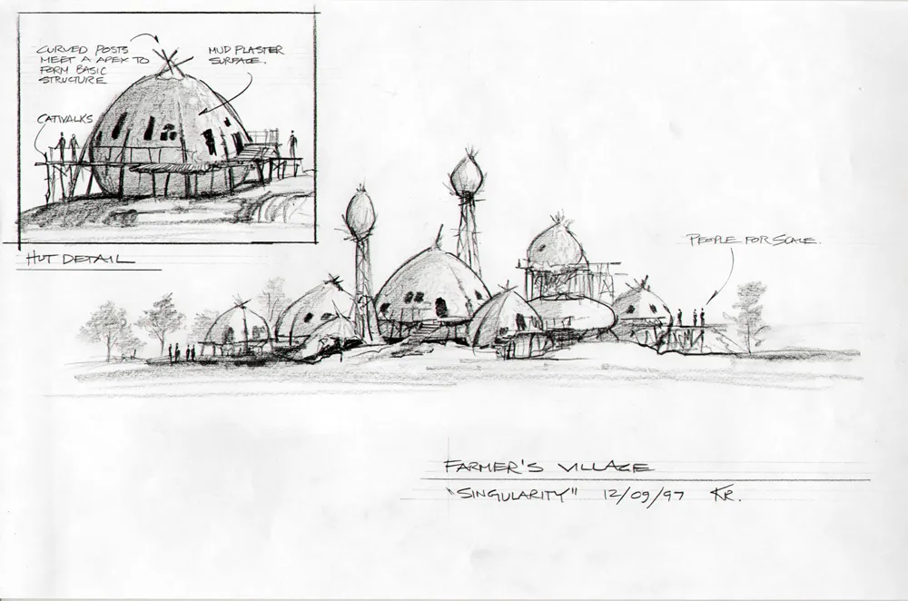 #Stargate #SG1 Singularity - Farmer's Village concept art