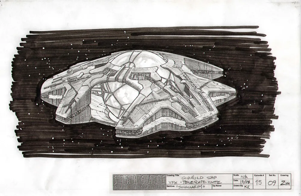 #Stargate #SG1 Goa'uld ship - concept art