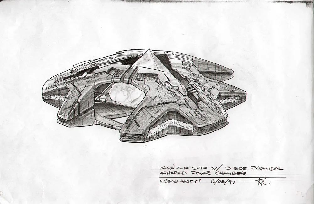 #Stargate #SG1 Goa'uld ship - concept art