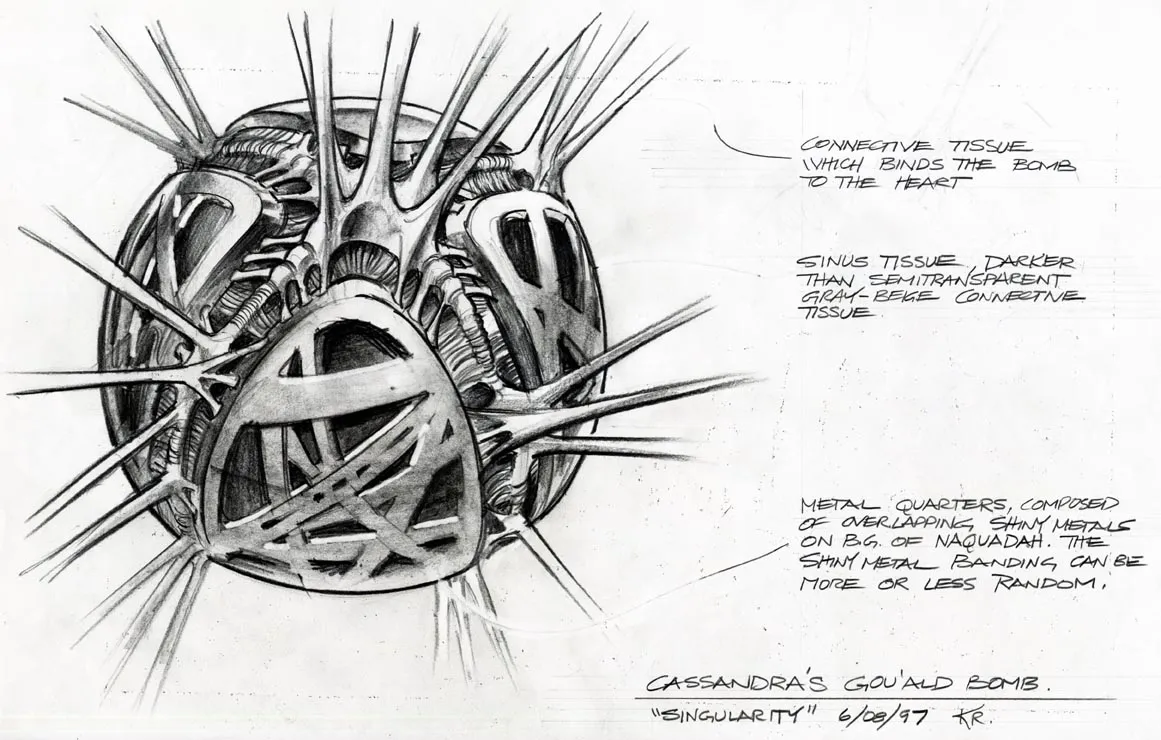 #Stargate #SG1 "Singularity" - Cassandra's bomb concept art