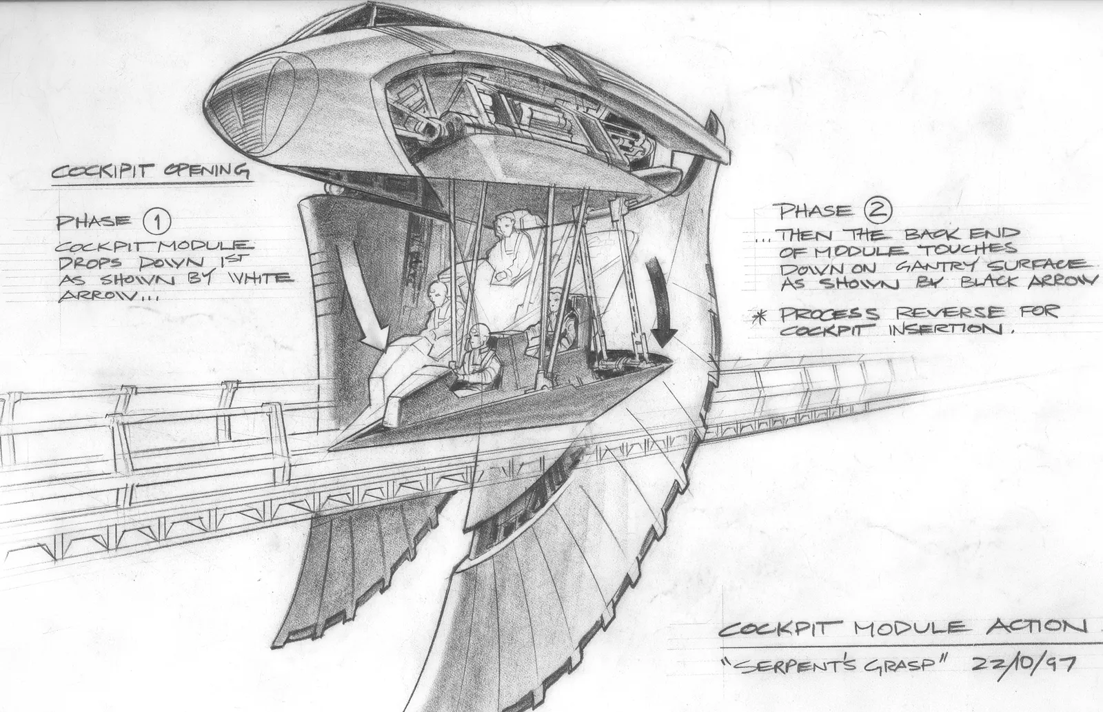 #Stargate #SG1 "Within the Serpent's Grasp" - Death glider concept art