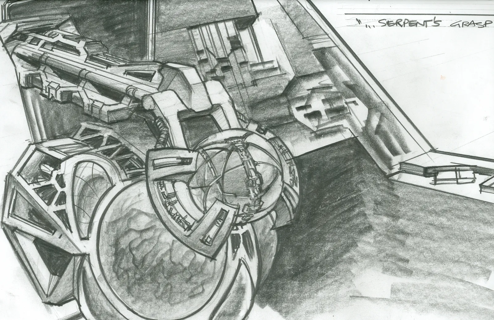 #Stargate #SG1 "Within the Serpent's Grasp" - Death Glider console concept art