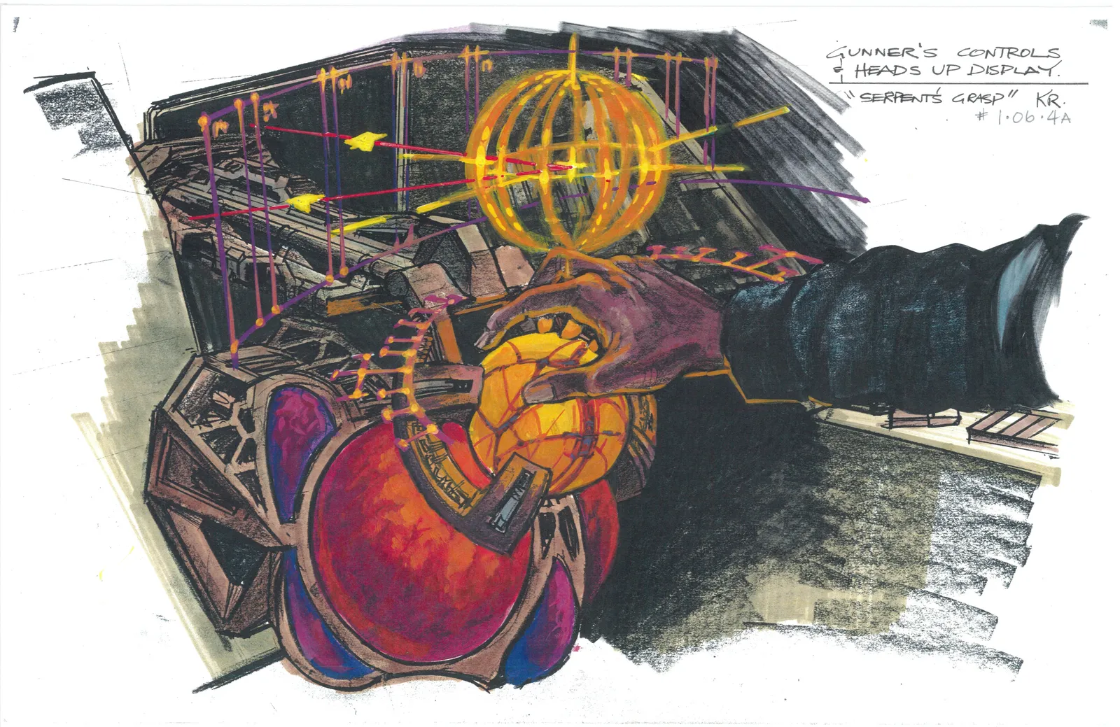 #Stargate #SG1 "Within the Serpent's Grasp" - Death Glider console concept art