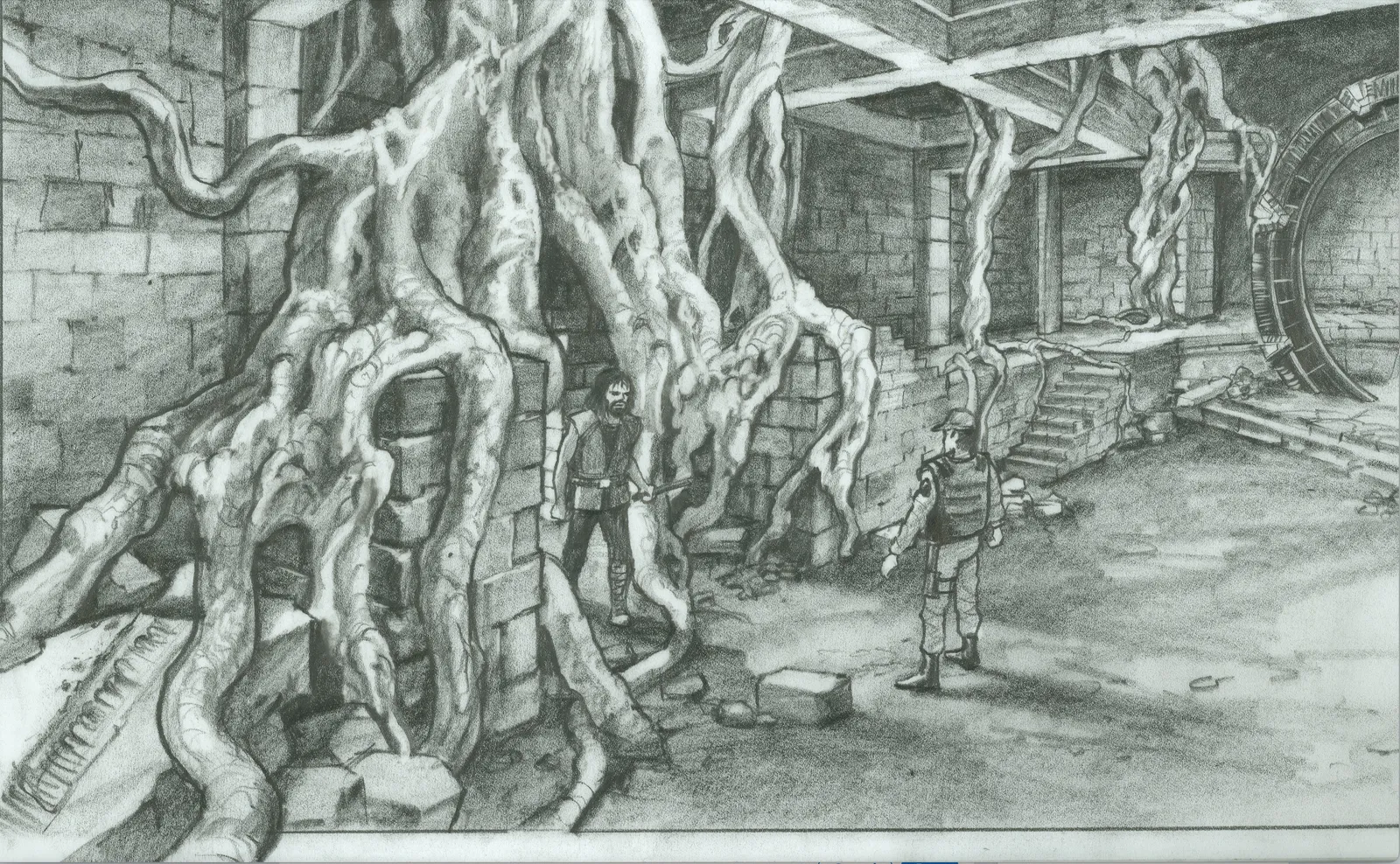 #Stargate #SG1 "Prisoners" - interior concept art (Part 2)