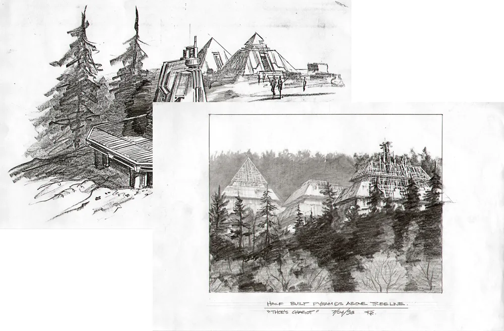 #Stargate #SG1 "Thor's Chariot" - exteriors concept art