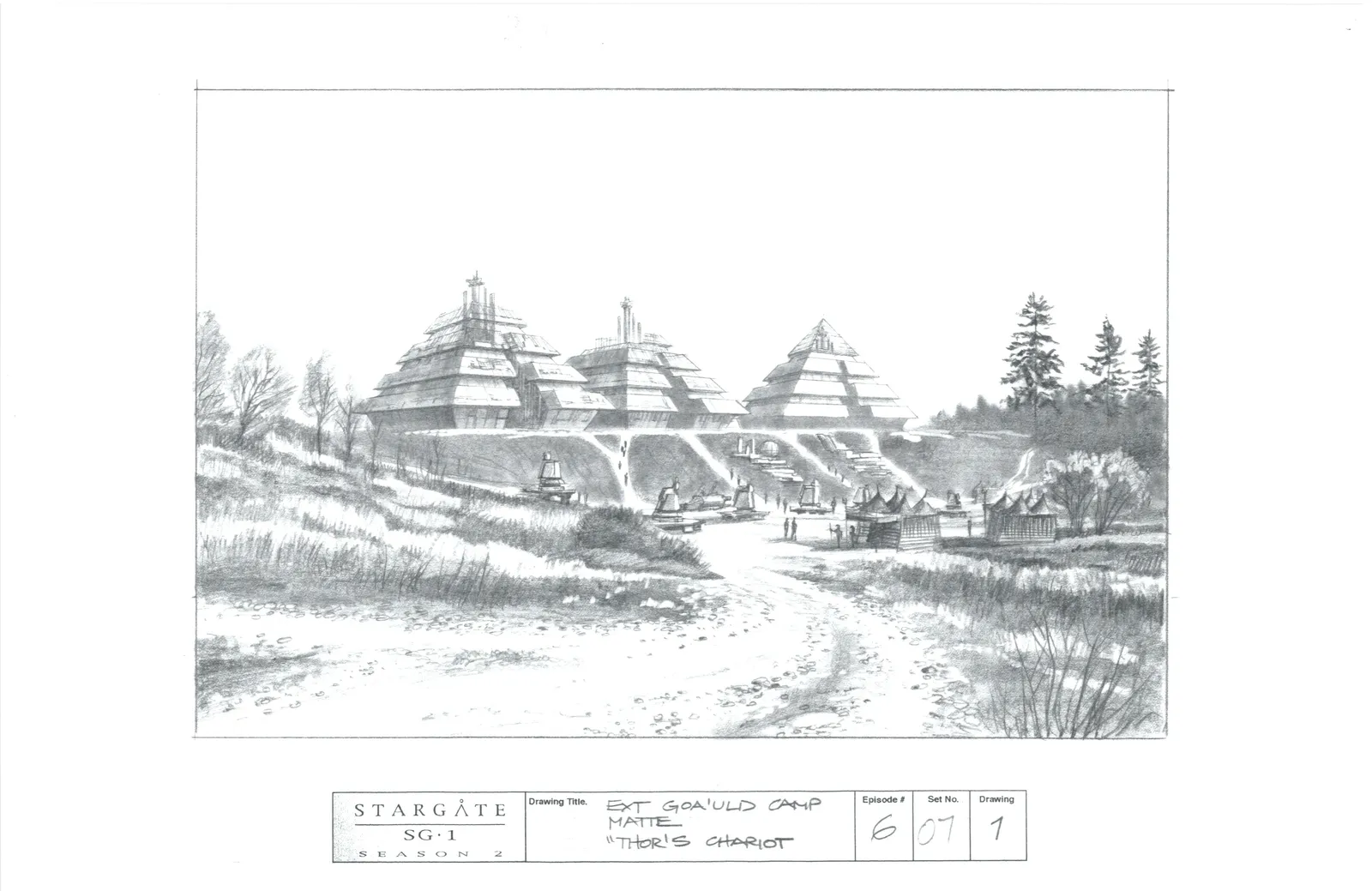 #Stargate #SG1 "Thor's Chariot" - exteriors concept art