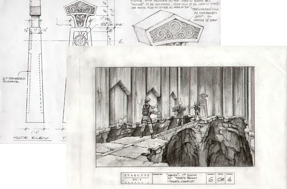 #Stargate #SG1 "Thor's Chariot" - interior concept art