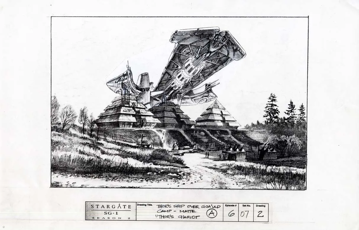 #Stargate #SG1 "Thor's Chariot" - Thor's ship concept art