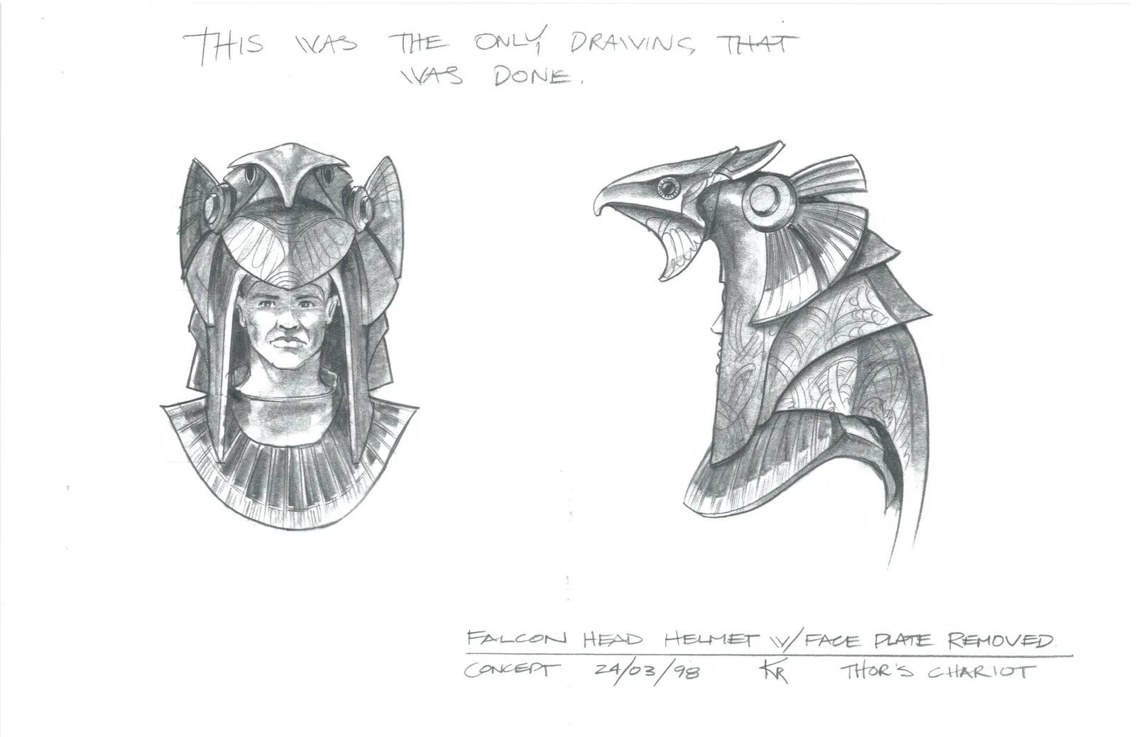 Falcon head helmet concept art #Stargate #SG1
