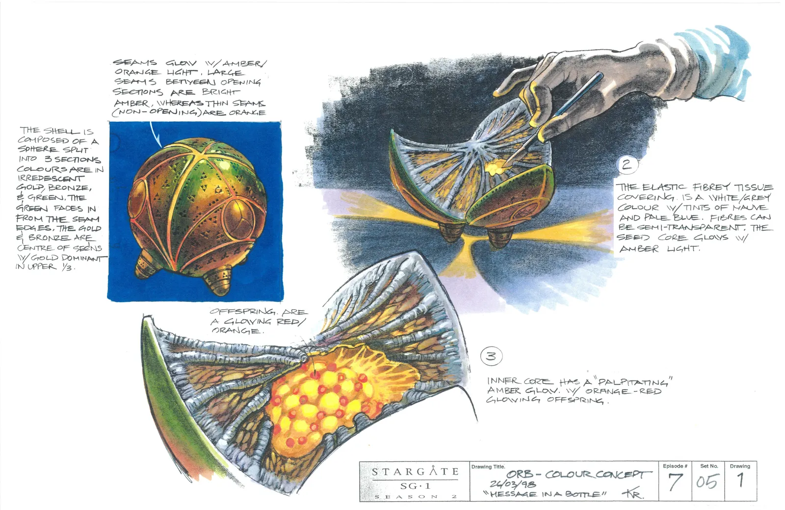 #Stargate #SG1 "Message in a Bottle" - Orb color concept