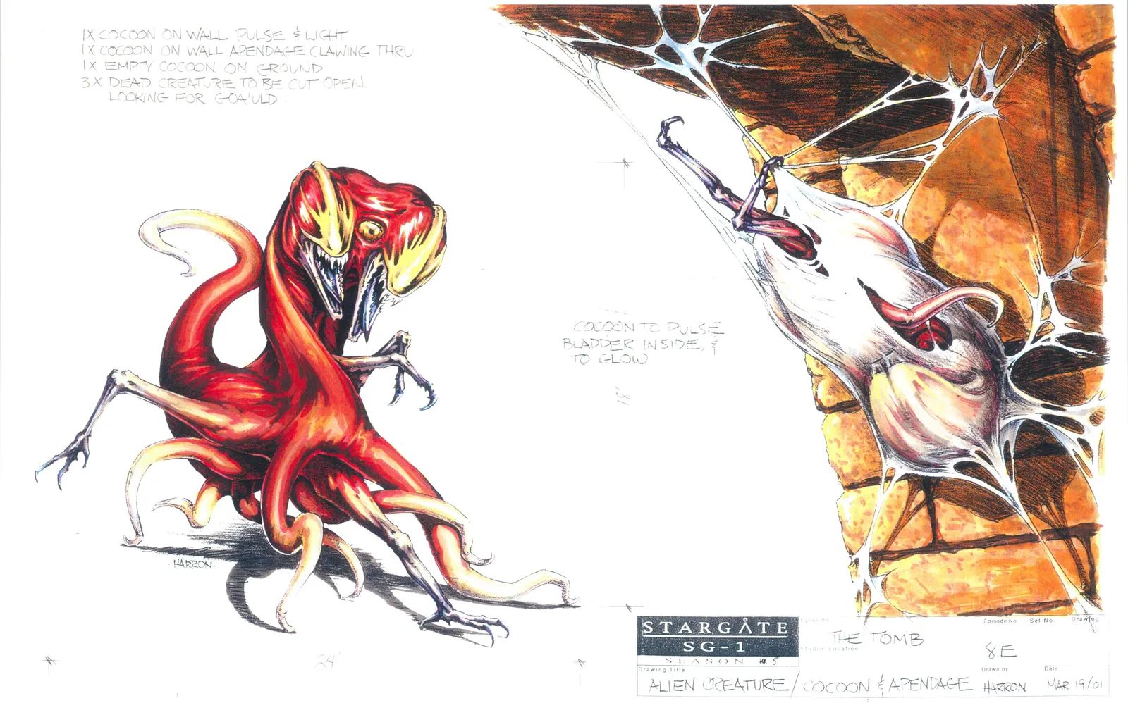 #Stargate #SG1 "The Tomb" concept art