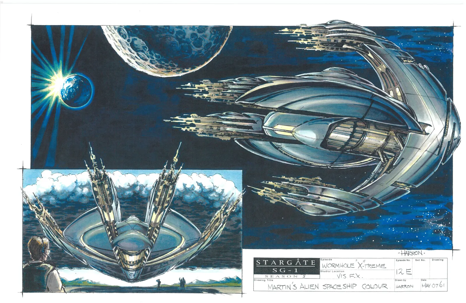 #Stargate #SG1 "Wormhole X-Treme" concept art