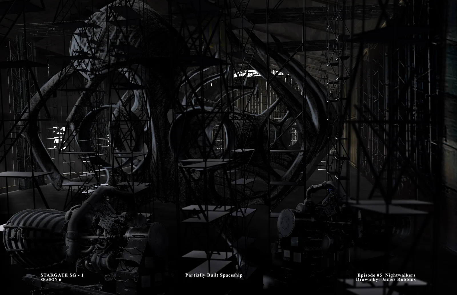 #Stargate #SG1 "Nightwalkers" concept art Part 1