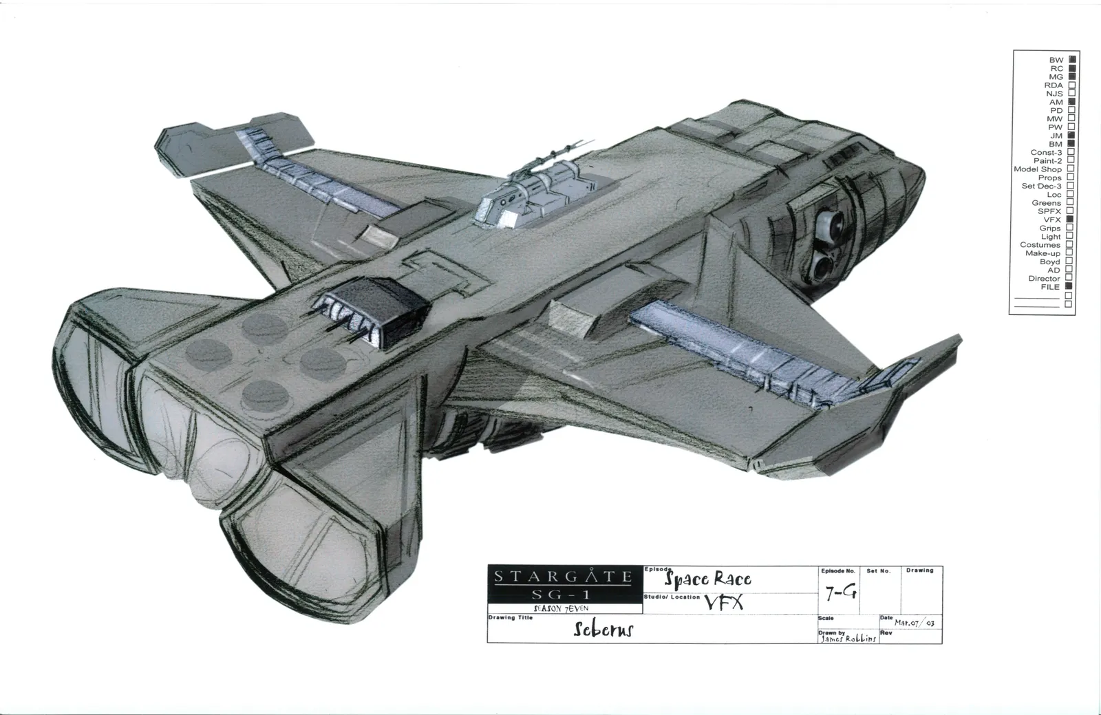 #Stargate #SG1 "Space Race" concept art Part 3
