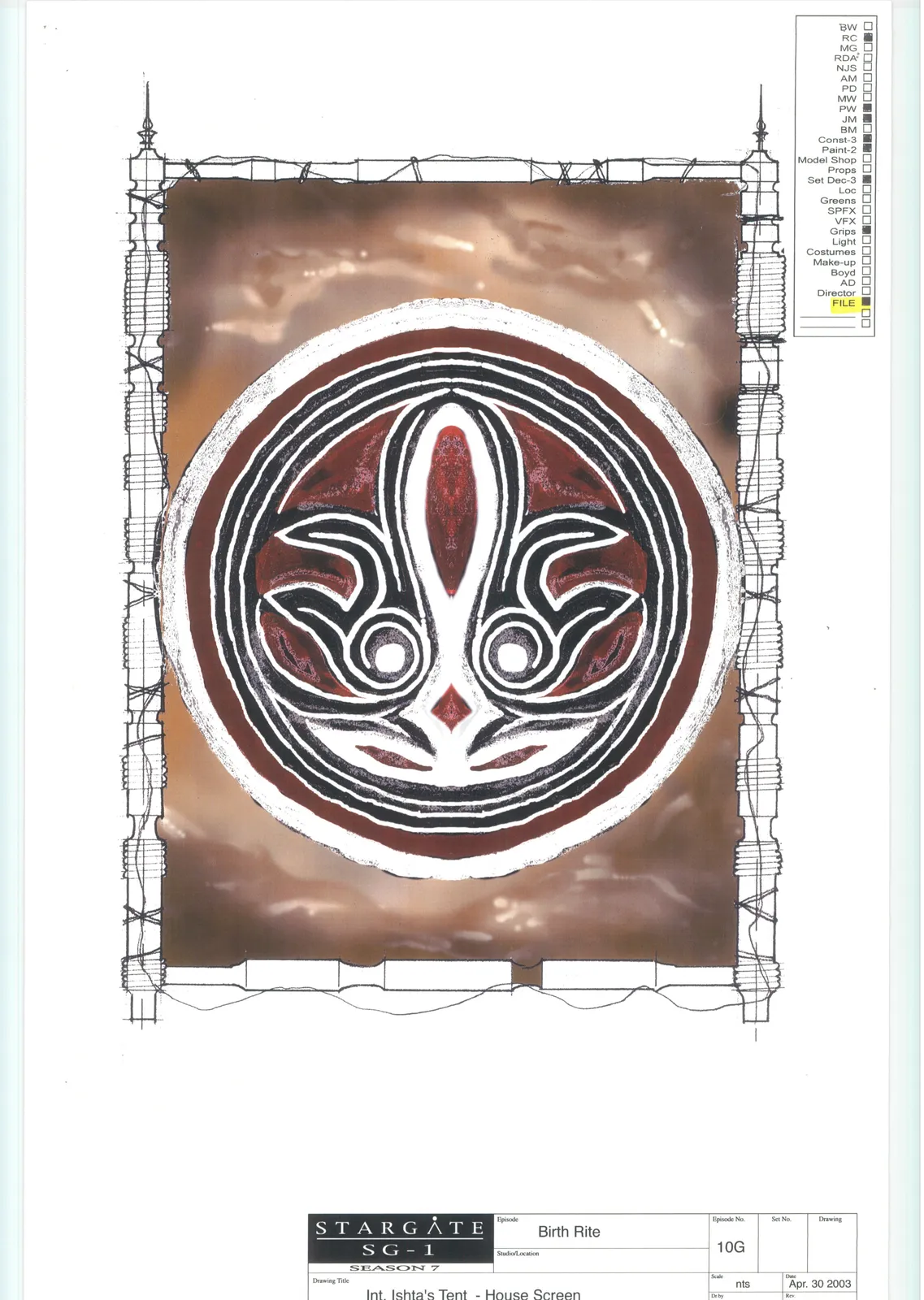 #Stargate #SG1 "Birthright" concept art